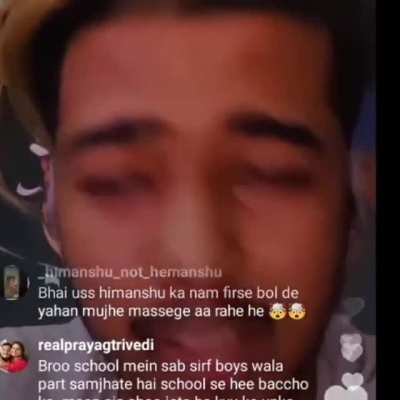 Papa meri gand mar rha h ladka - says to an underage girl.