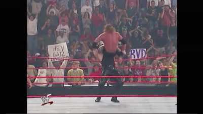 Undertaker with an amazing save on an almost botched Last Ride attempt on Test