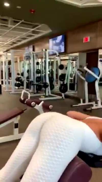 At the gym 