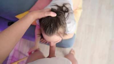 fuck me in the mouth, holding my head