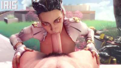 Loba sucking dick (Iris, RandomTide)
