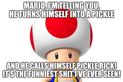 Toad Talks About Pickle Rick