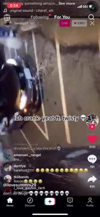 this nigga is fucking insane i&rsquo;m certain bruce let him borrow his percathans