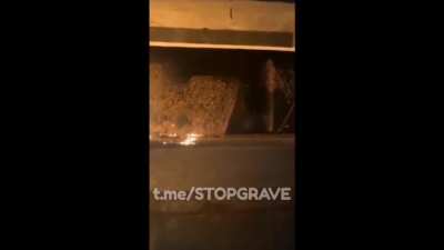 Russian operatives in Odessa throwing molotovs at a truck which they claim is a Ukranian command vehicle 