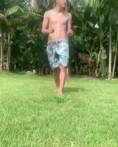 I CAN&rsquo;T believe he did a DOUBLE back flip!!!