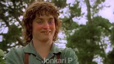 Frodo has had too much brandy.