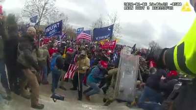 FBI release video of fugitive assaulting officers: According to family 'he's a good man, he loves the Lord, he loves this country and he loves the flag'.