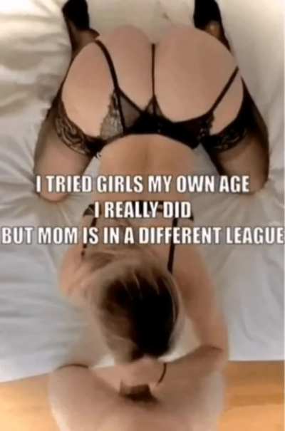 You&rsquo;re in a different league mom 😈