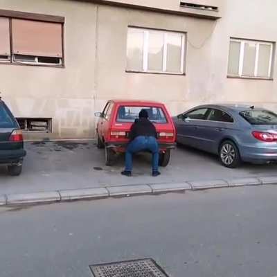 Great parking skills.