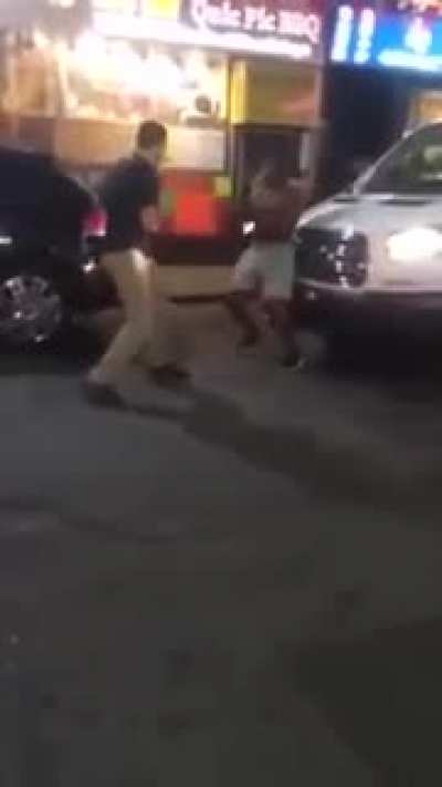 Guy mess with trained MMA practitioner in Boston