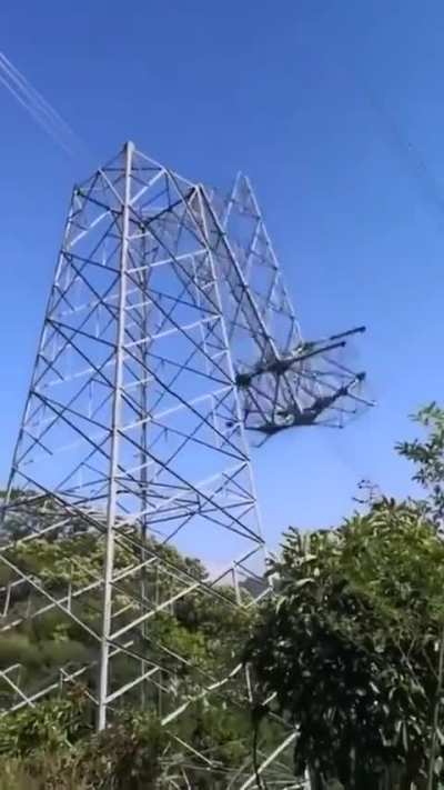 How to Deconstruct a Big Power Pole!
