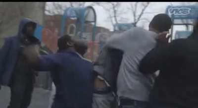Gang initiation caught on camera