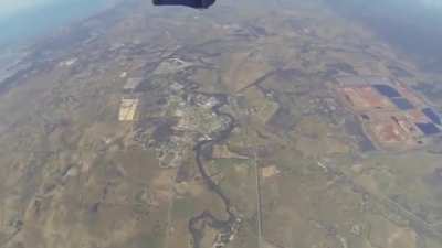 Skydiver saved by fellow skydiver after having a seizure at 1200 feet.