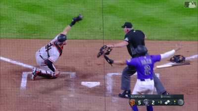 [Highlight] The Umpshow continues with another questionable call after review as Daza is called safe at home.