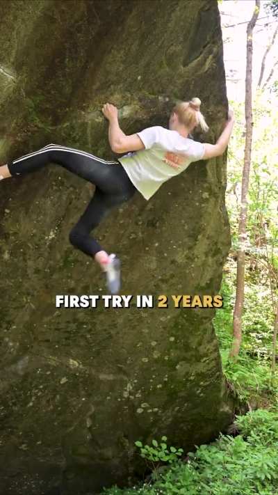 Janja Garnbret climbing in Austria