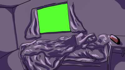 Made a "wojak trying to sleep" animated template