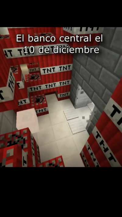 Milei hasta en minecraft 