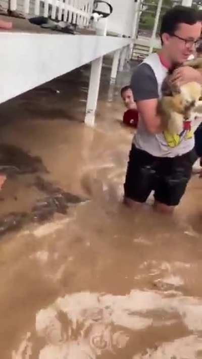 Much Has Been Lost In The Cedar City Utah Floods But The Students At SUU Were Able To Save A Cat From The Rising Waters