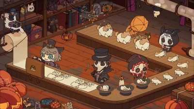 From IDV JP Twitter: “Preparations for the Halloween Party are complete!”