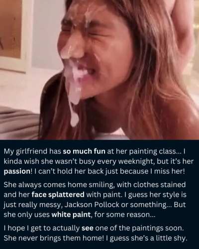 My GF's art class uses some weird white paint...