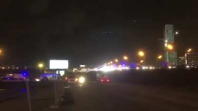 Moscow concert hall on fire after shooting. 