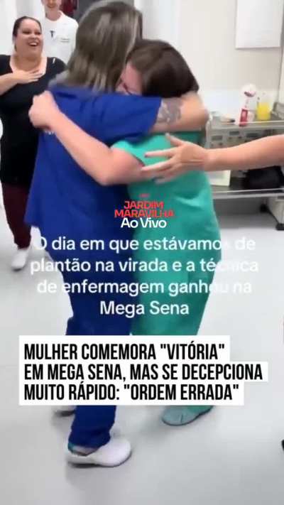 Mulher comemora "vit&oacute;ria" em Mega Sena, mas se decepciona muito r&aacute;pido: "Ordem errada"