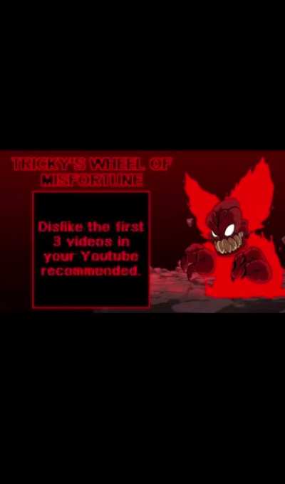 Tricky&rsquo;s wheel of misfortune! (Instructions: take a screenshot of the post and do whatever task it lands on