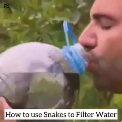 Почему нельзя фильтровать воду ужом
