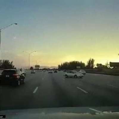 overly dramatic lane change ...