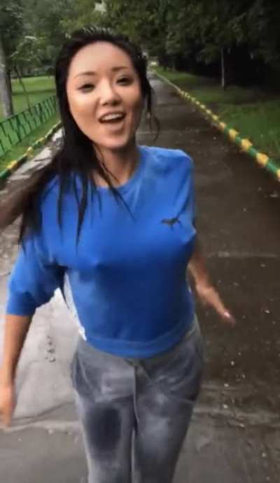 Happy in The Rain