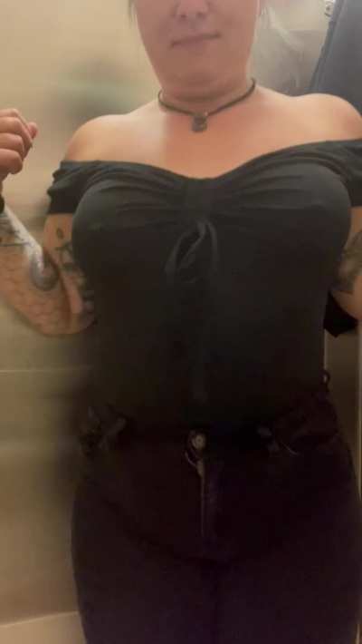 Babygirl is hiding in her office bathroom thought I&rsquo;d share with you.