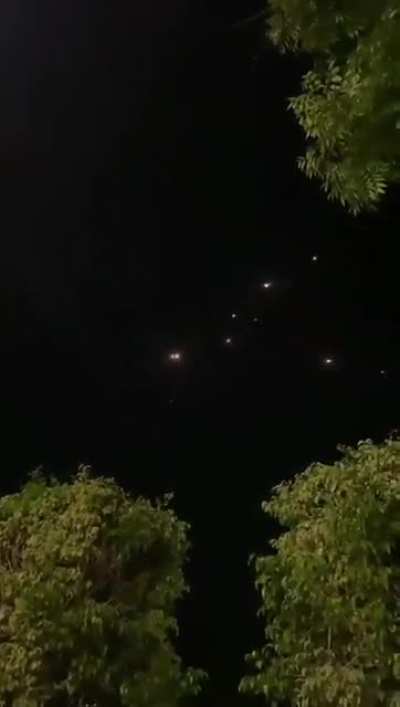 The Israel&rsquo;s Iron Dome intercepted a barrage of rockets over Tel Aviv and central Israel.