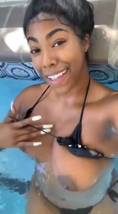 Swimming pool tease