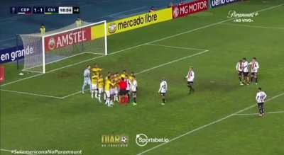 No jogo contra o Cuiab&aacute;, o &aacute;rbitro marca um p&ecirc;nalti para o Palestino no &uacute;ltimo minuto, o jogador cobra, Walter defende, a bola volta pro cobrador, mas o &aacute;rbitro encerra o jogo.