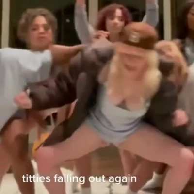 Titties falling out