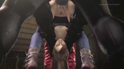 Claire gets fucked in an extreme position (Bayern3d)