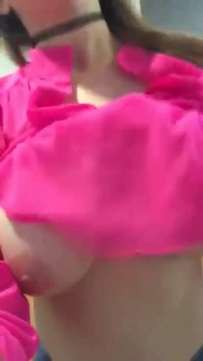 Revealing Her Milf Tits