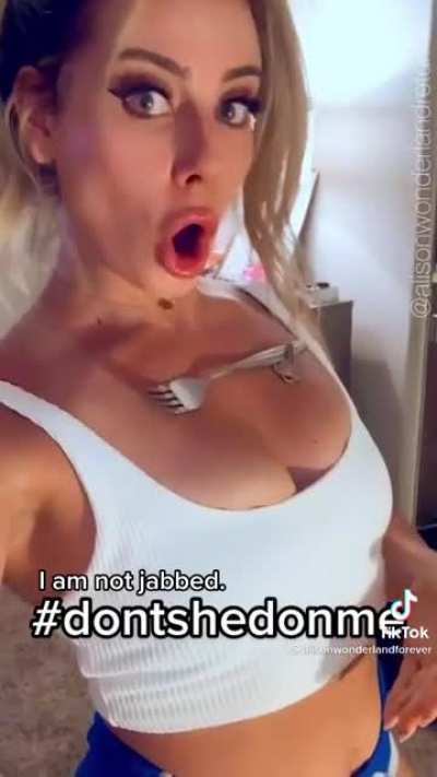 Vaccinated people made her magnetic apparently