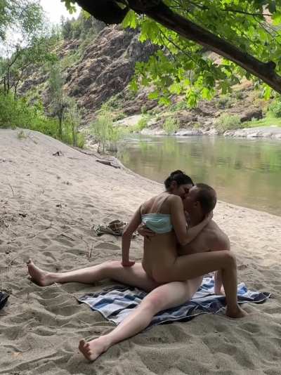 Feeling the deep connection outside is so hot