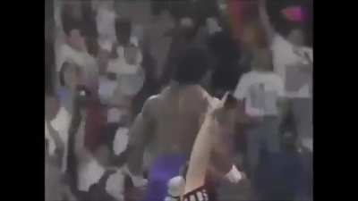 One of the most important &amp;amp; feel good moments in pro wrestling history feat a goated crowd...