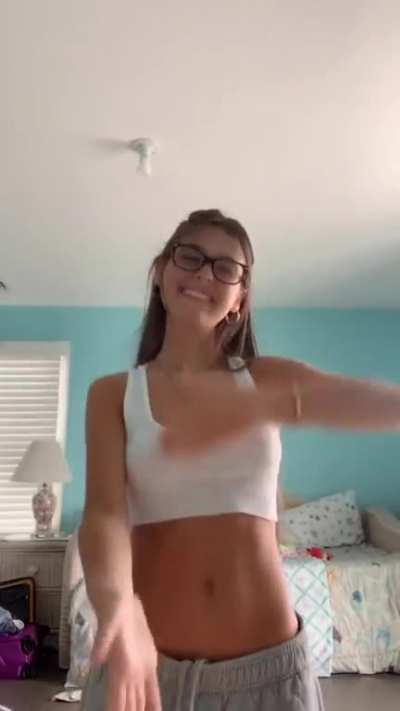 White see thru crop top.