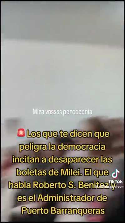 “Trabajen para hacer desaparecer las boletas de Milei”
