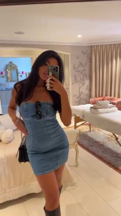 Denim dress
