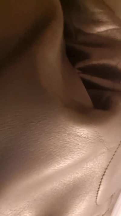 Fart in motorcycle leathers