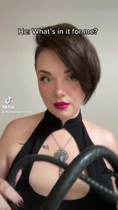 Slaves get nothing @ladyvesperfindom