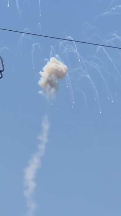 Interception (I think) above Setad, Israel