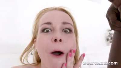 Blonde swallows from two BBCs