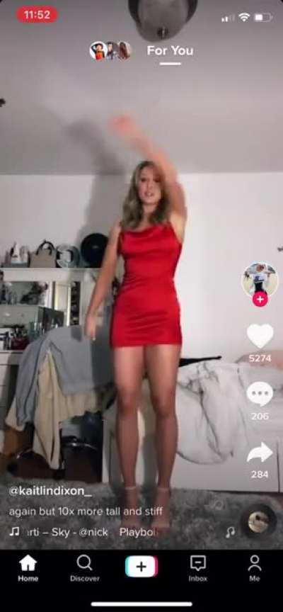 red dress nip slip 🍒