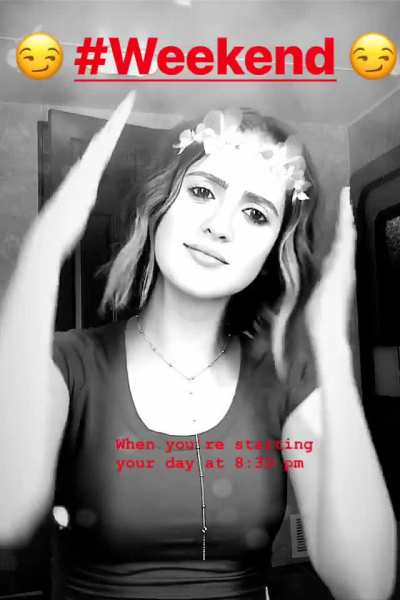 Laura marano doing a weekend dance