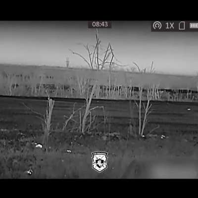 This is what artillery shelling looks like through the eyes of a soldier using a thermal imager. Video from the soldiers of the Kastus Kalynovskyi Regiment.